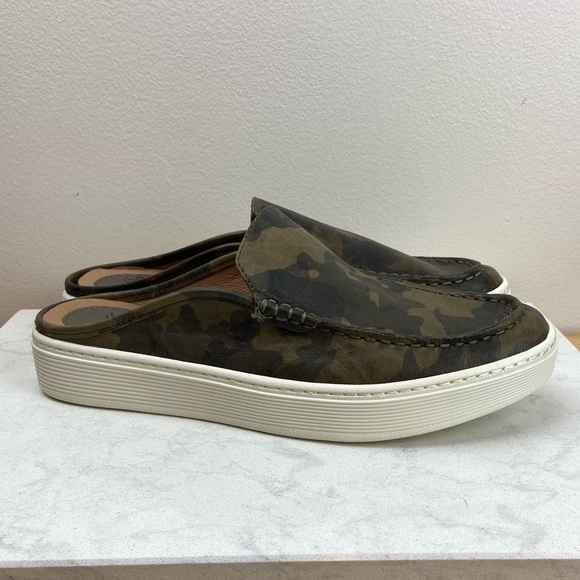 NWOT SOFFT Somers Moc Camo Slip On Sneaker Mules Leather - Picture 5 of 13